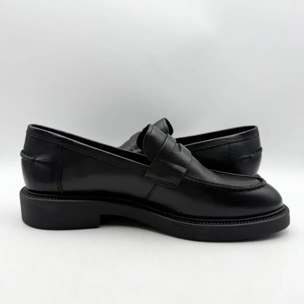 Vagabond Shoemakers Womens Alex Loafers EU 39 US 9 Black Leather NIB